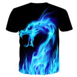 Cool Fire Snake Short Sleeve T-shirt for Men/Women