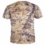 The Middle Earth World Map 3D T-shirt for Men/Women
