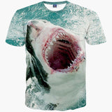 Cat, Horse, Shark, Cartoon Fashion T-Shirt for men/women