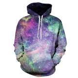 Green Space 3D Galaxy Hoodies for Men/women