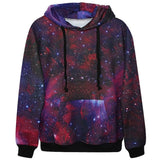 New Fashion Men's 3D sweatshirt space/galaxy print hooded hoodies