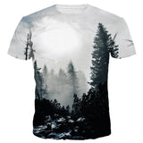 Winter Forest Trees T-Shirt for Men/Women