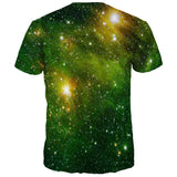 Green Space 3D Galaxy T-shirt Men/women