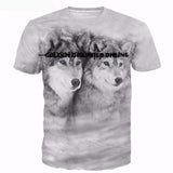 Full Print Cartoon & Animals Casual Unisex T Shirt