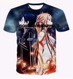 Full Print Cartoon & Animals Casual Unisex T Shirt
