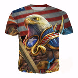 Eagle Warrior 3D Full Over Print Men's Casual T Shirt