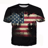 Eagle Warrior 3D Full Over Print Men's Casual T Shirt