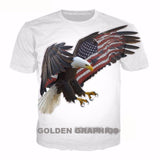 Eagle Warrior 3D Full Over Print Men's Casual T Shirt