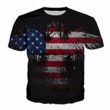 Eagle Warrior 3D Full Over Print Men's Casual T Shirt