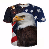 Eagle Warrior 3D Full Over Print Men's Casual T Shirt