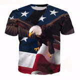 Eagle Warrior 3D Full Over Print Men's Casual T Shirt