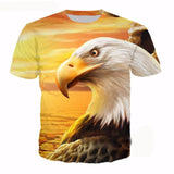 Eagle Warrior 3D Full Over Print Men's Casual T Shirt