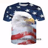 Eagle Warrior 3D Full Over Print Men's Casual T Shirt