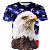 Eagle Warrior 3D Full Over Print Men's Casual T Shirt